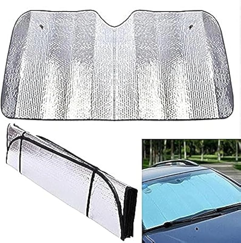 BNYD Foldable Car Windshield Sunshade with Reflective Sun Visor for UV