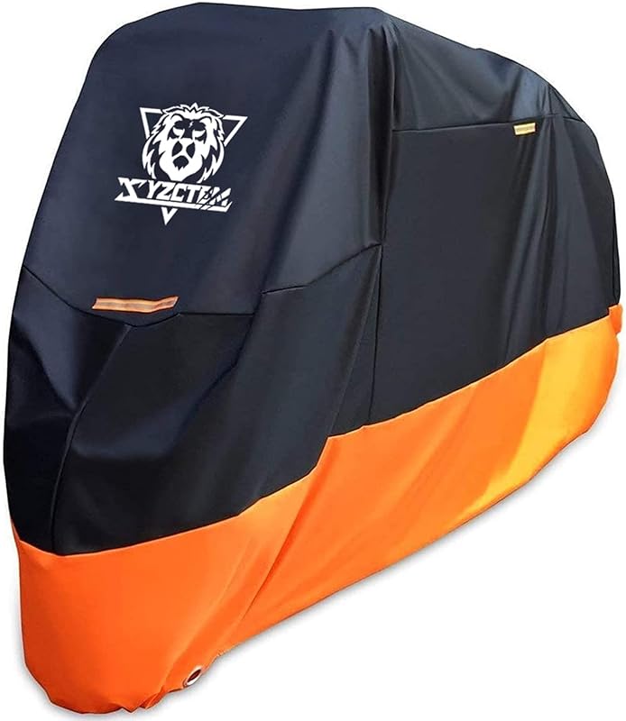 XYZCTEM Motorcycle Cover – All Season Waterproof Outdoor Protection – 