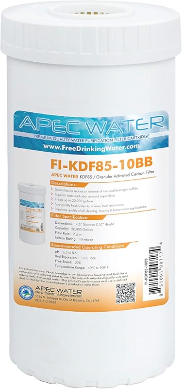 APEC Replacement Water Filter for Iron and Hydrogen Sulfide Reduction 