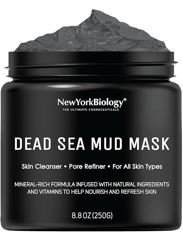 New York Biology Dead Sea Mud Mask for Oily Skin to Refine Pores and T