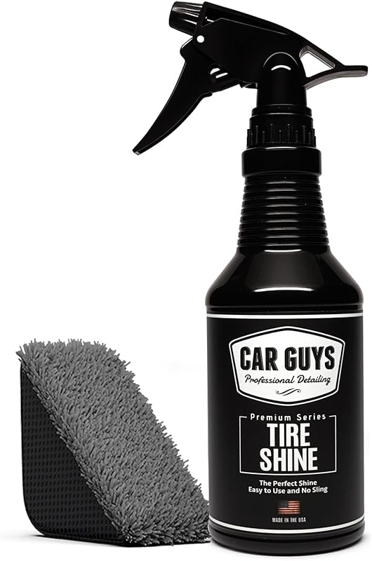 CAR GUYS Tire Shine Spray with Long-Lasting UV Protection for Tires an