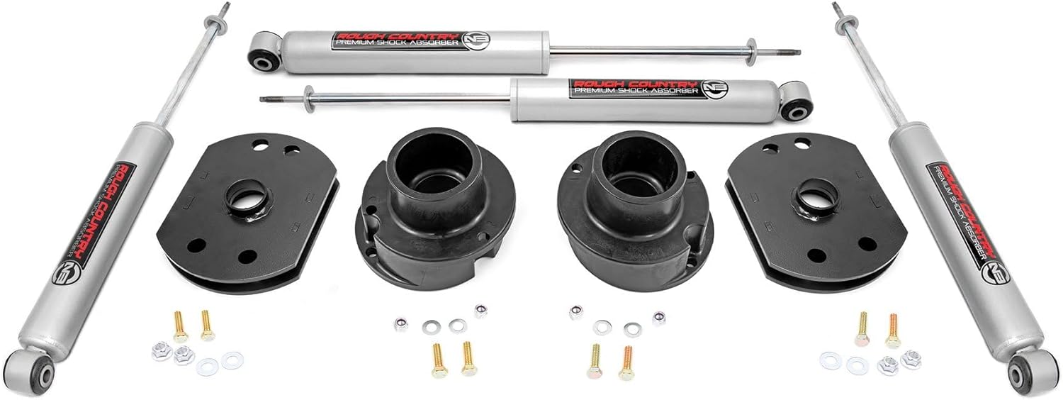 Rough Country 2.5-Inch Lift Kit with N3 Shocks for the 2014-2024 Ram 2