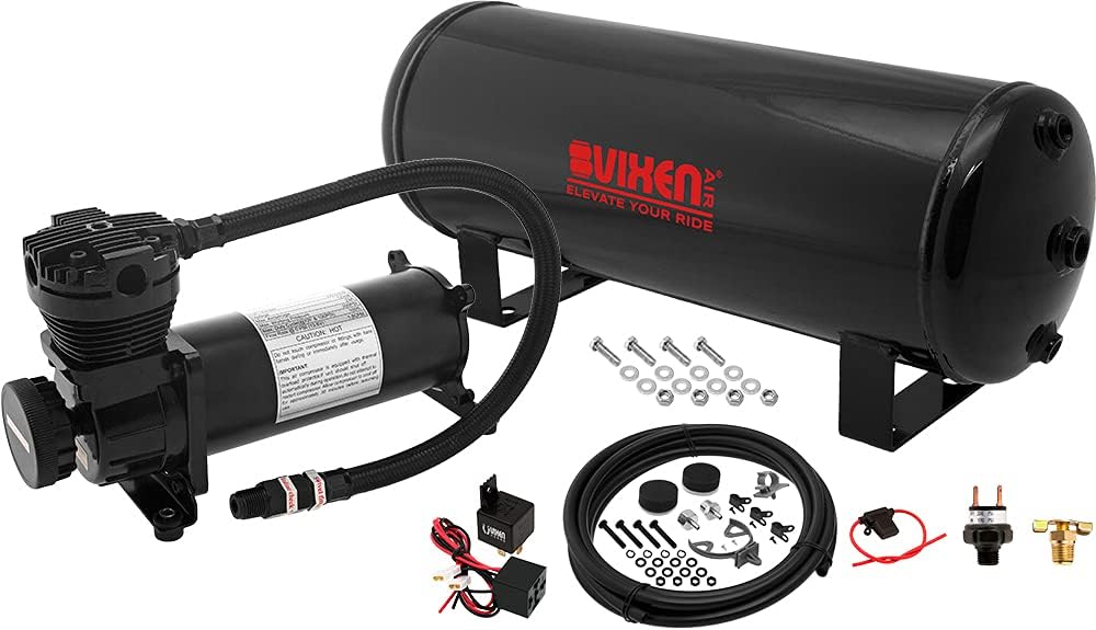 Vixen Air Suspension Kit for Trucks with 200 PSI Compressor and 3-Gall