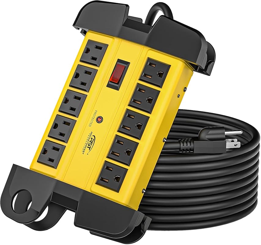 CRST 10-Outlet Surge Protector for Generators with 15 Amp, 2800 Joules