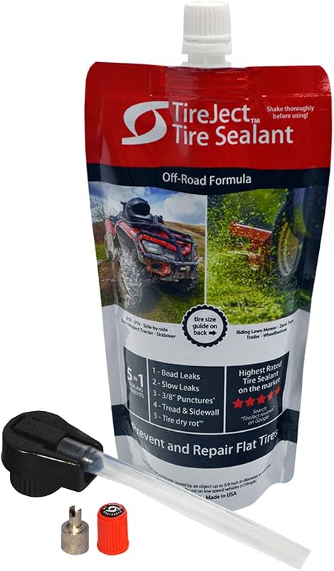 TireJect Off-Road Tire Sealant Kit: 5-in-1 Sealing to Fix and Prevent 