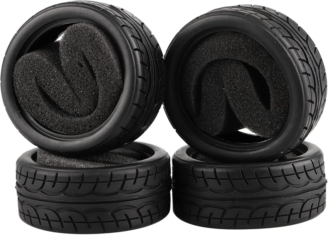 Soft Rubber Tires Tyre for RC 1:10 On Road Car Pack of 4