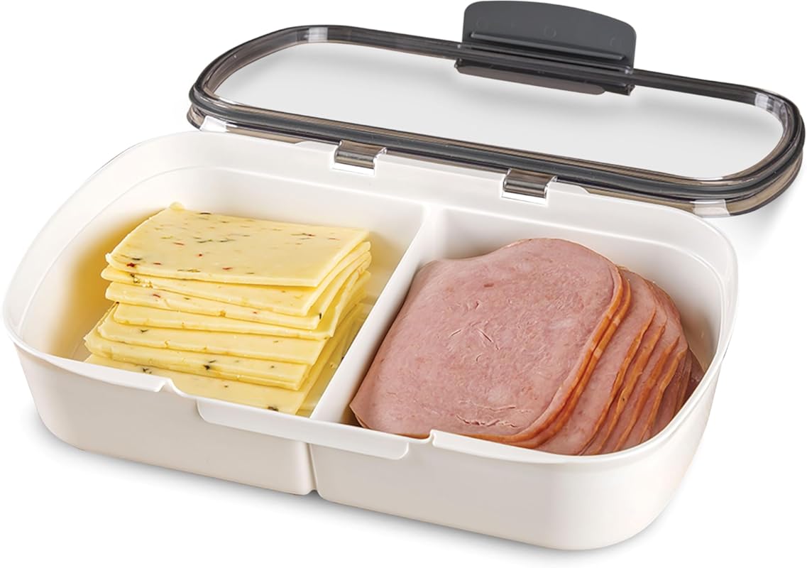 ProKeeper Split Deli Food Storage Container with Air-Tight Silicone Se
