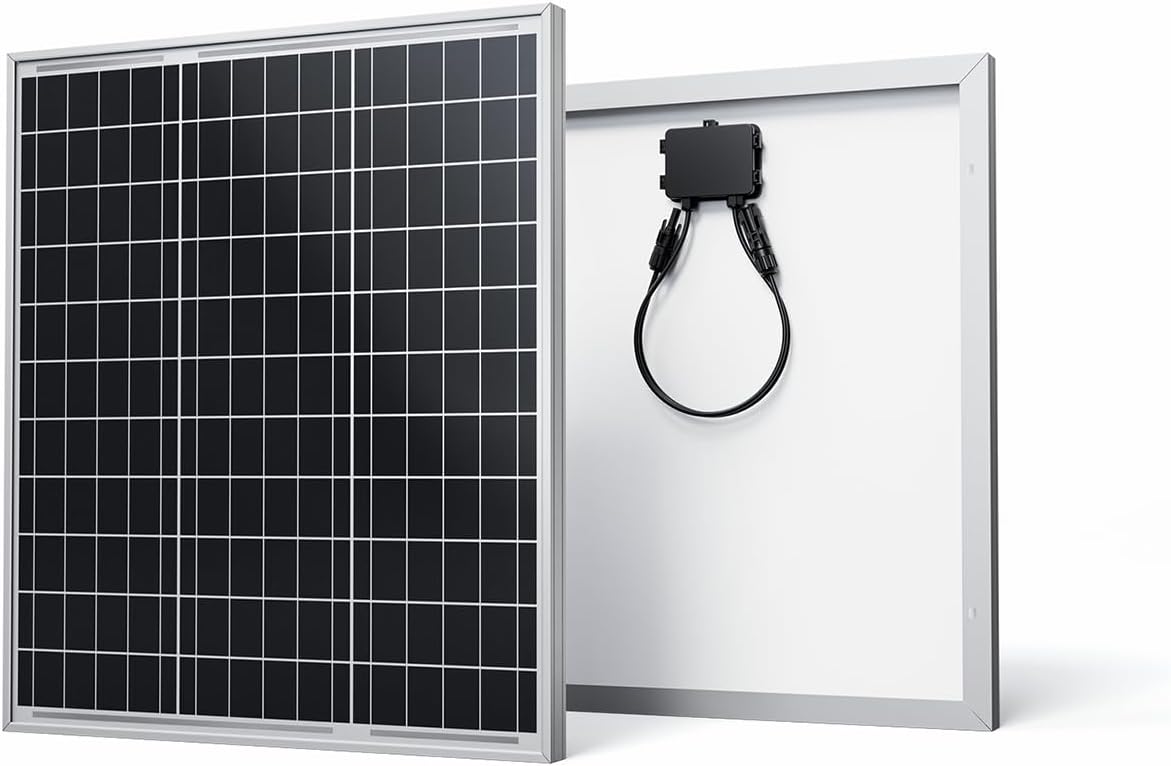 Renogy 50W 12V High-Efficiency Monocrystalline Solar Panel for RVs and