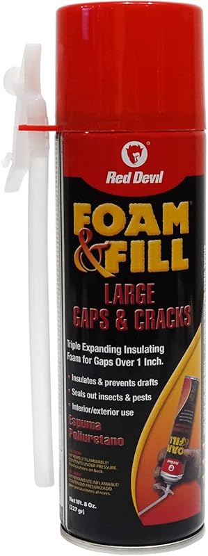 Red Devil Spray Foam for Large Pipe Leaks and Gaps, Expanding Polyuret