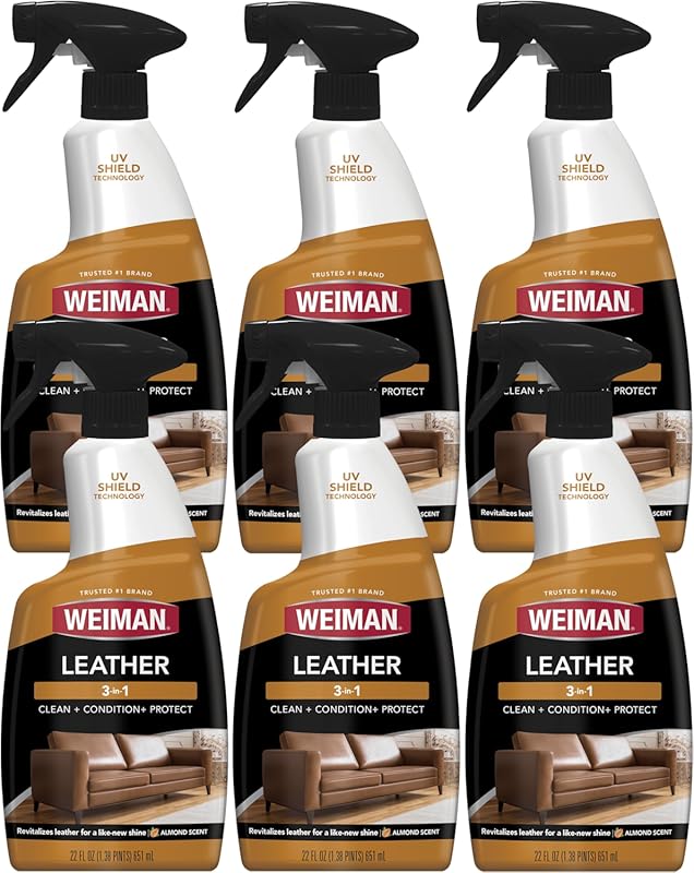 Weiman Leather Conditioner and Cleaner with UV Protection for Furnitur