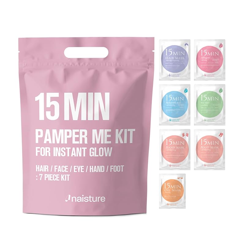 Naisture 15 Minute Pamper Me Kit with Korean Spa Skincare and Face Mas
