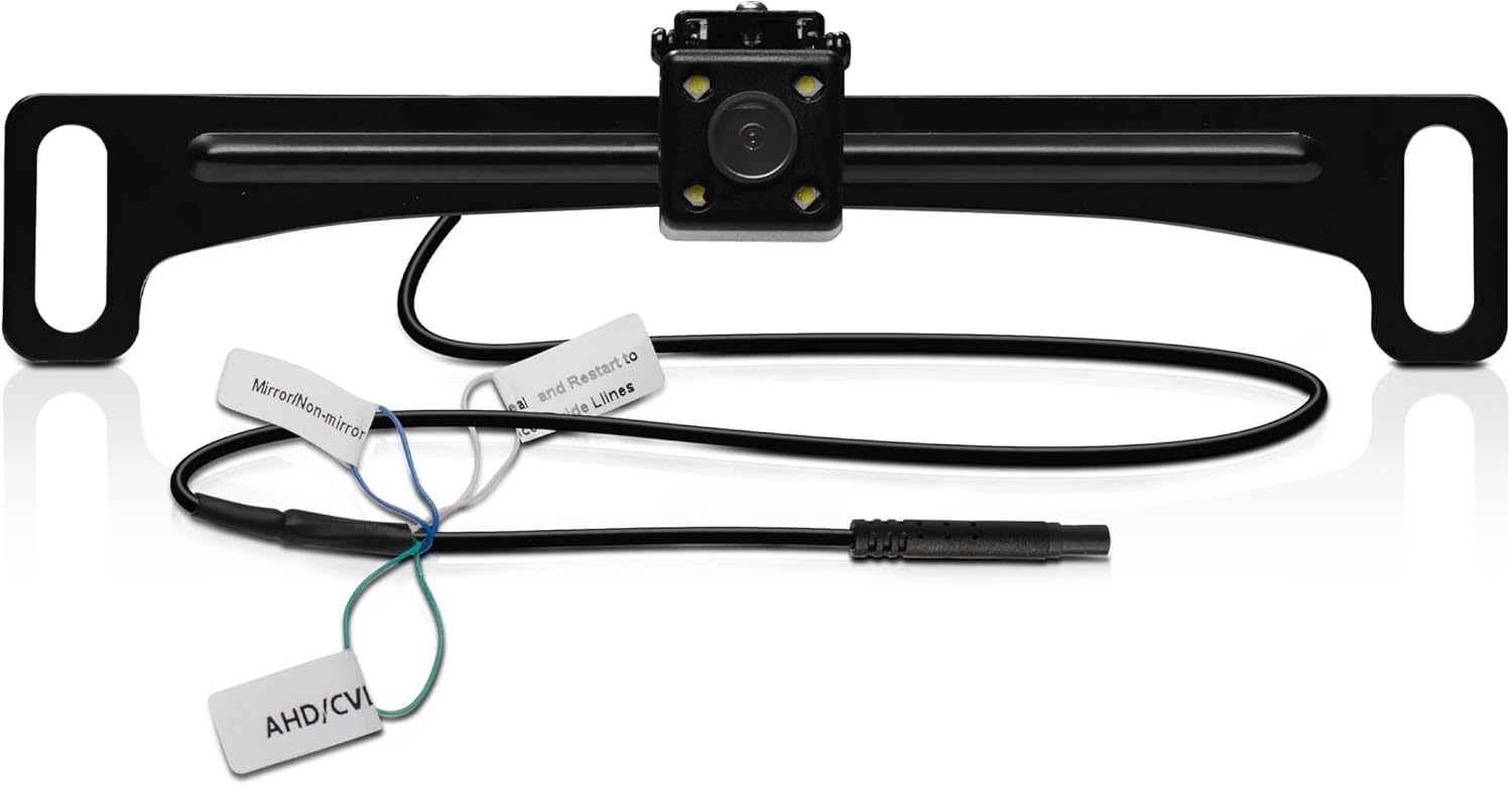 BOSS Audio Systems License Plate Backup Camera with a 170° Wide Angle 