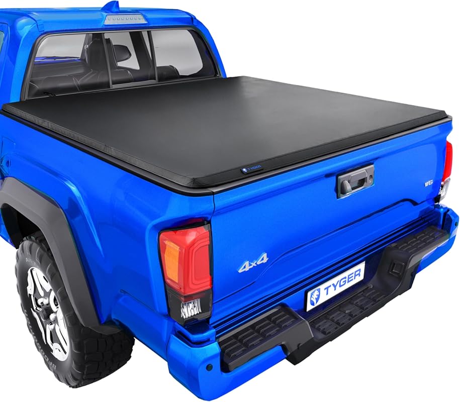 Tyger Auto T3 Soft Tri-Fold Tonneau Cover for 2016-2023 Toyota Tacoma 