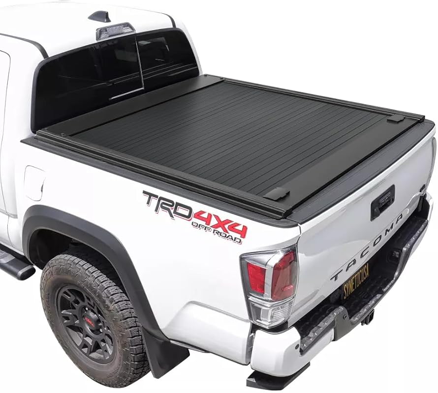 Retractable Hard Tonneau Cover for 2016-2026 Toyota Tacoma with a 5-Fo