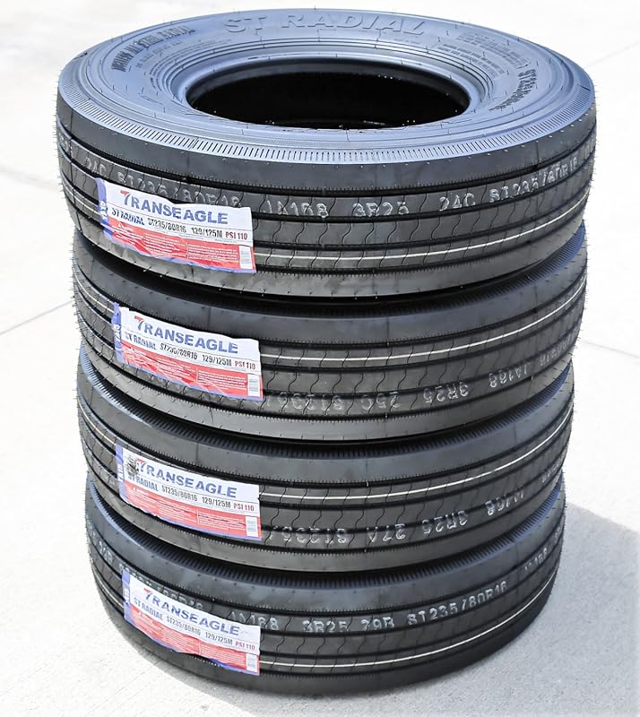 Transeagle ST All Steel Trailer Tires in ST235/80R16 with Load Range G