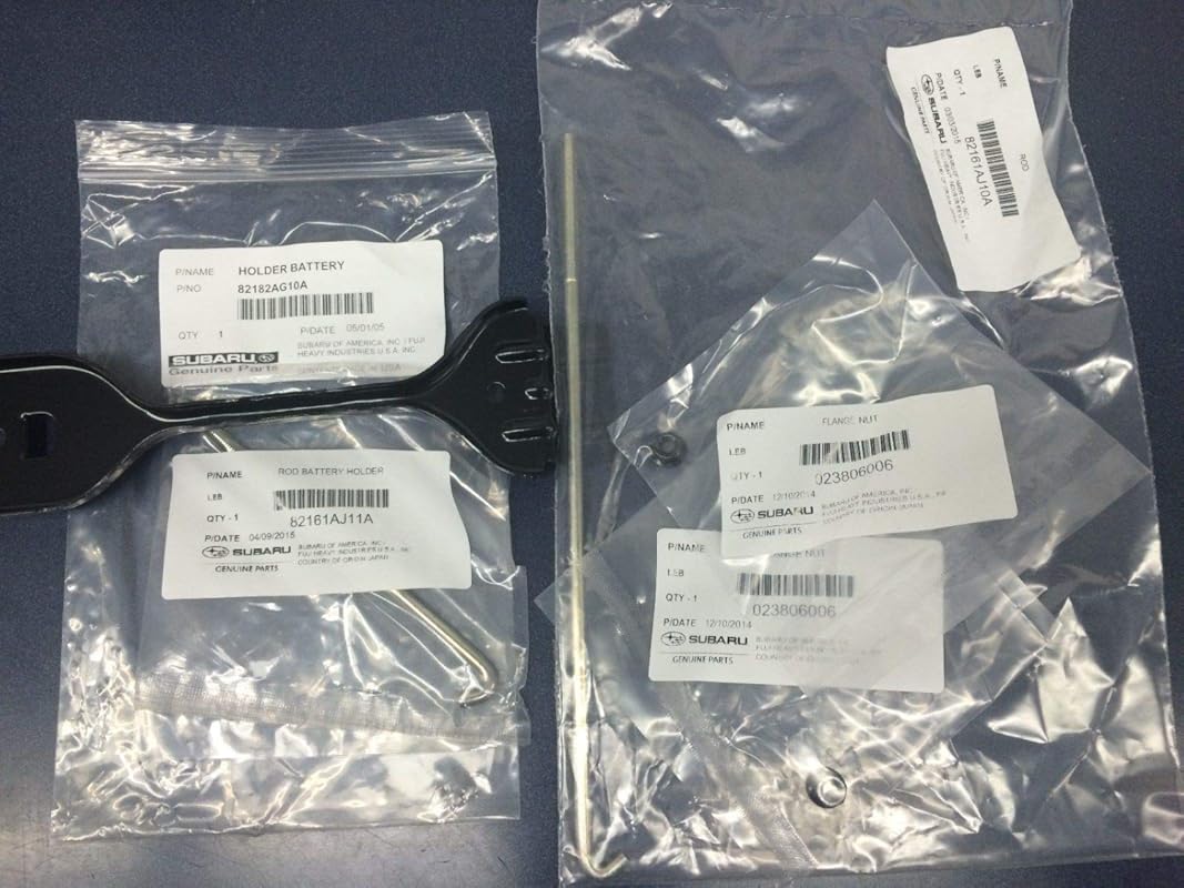 Subaru Genuine Battery Tie Hold Down Holder Clamp Kit with Rods and Nu