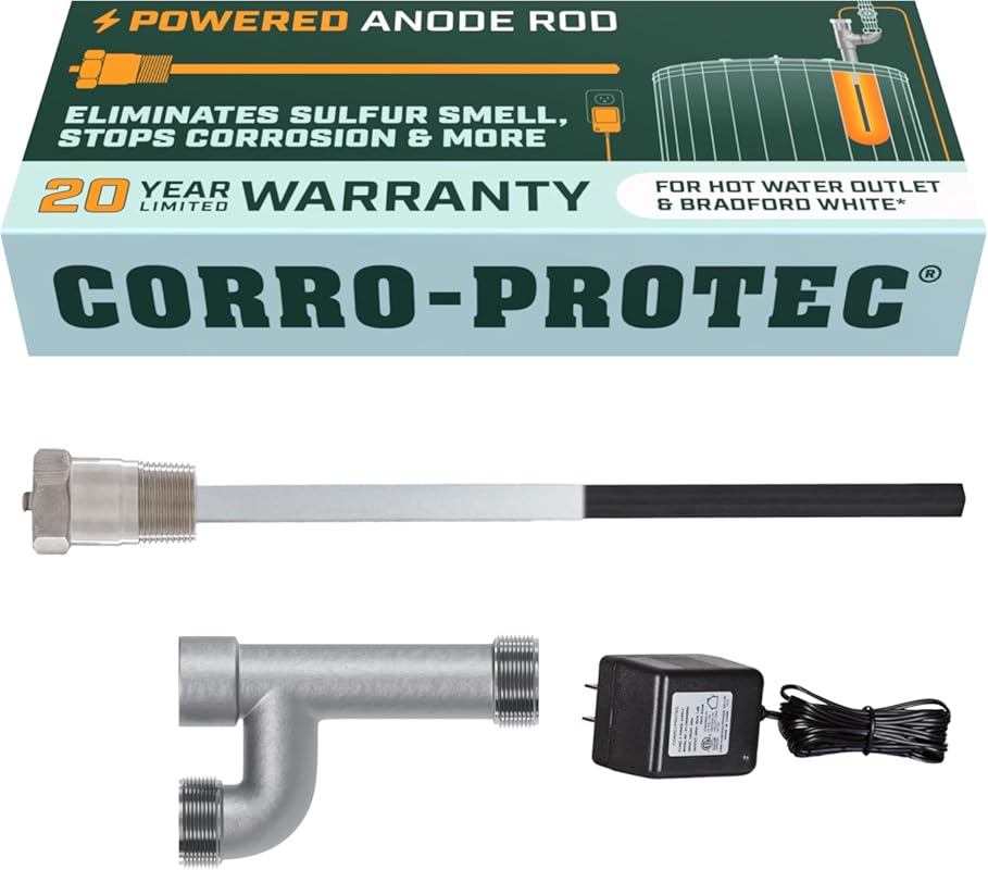 Corro-Protec Powered Anode Rod for Bradford White Water Heaters Elimin