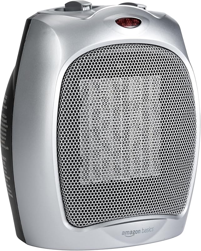 Amazon Basics 1500W Portable Ceramic Space Heater with Overheat and Ti