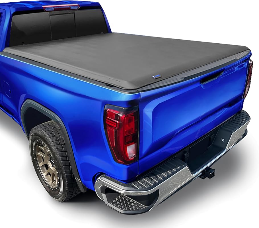 Tyger Auto T1 Soft Roll-Up Tonneau Cover for 2019-2026 Silverado 1500