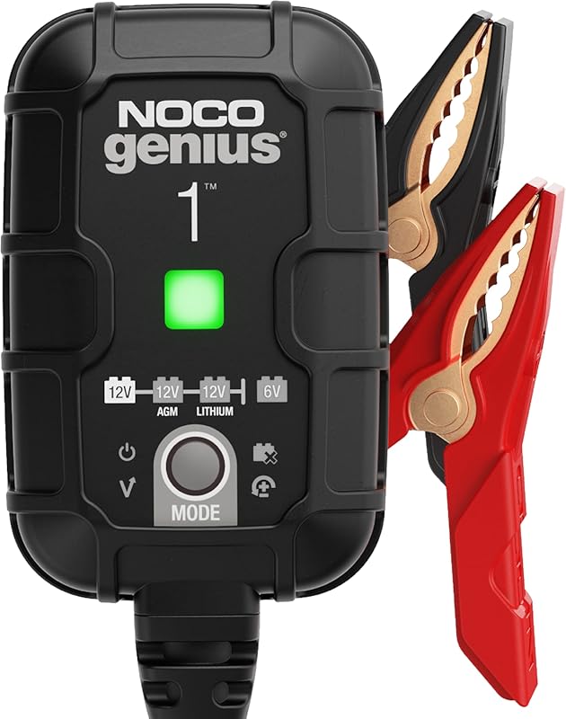 NOCO GENIUS1 1A 6V/12V Smart Battery Charger with Automatic Maintenanc
