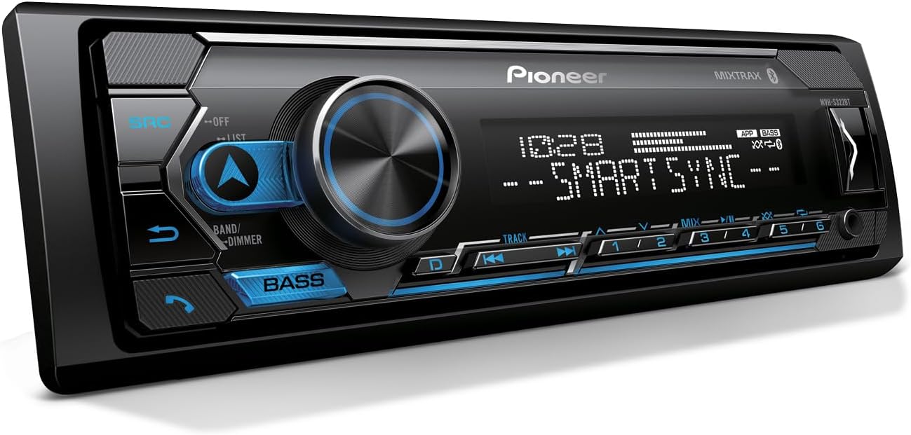 Pioneer MVH-S322BT Bluetooth Car Stereo with USB/AUX Inputs, Smartphon