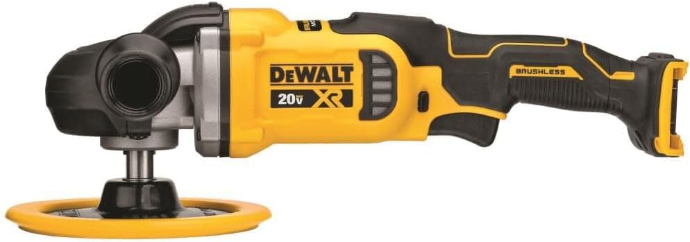 DEWALT 20V MAX XR Cordless Rotary Polisher with Variable Speed and 7-I