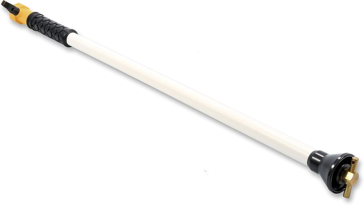 Camco RV Straight Swivel Stik with Shutoff Valve for Powerful Waste De