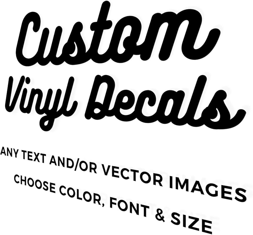 Custom Vinyl Decals for Car Windows with Any Design, Text, Image, or L