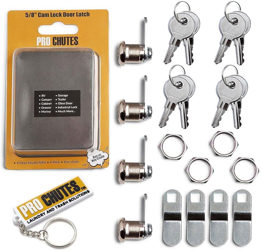 Cabinet Cam Lock Set with Keys for RVs and Toolboxes, Including Offset