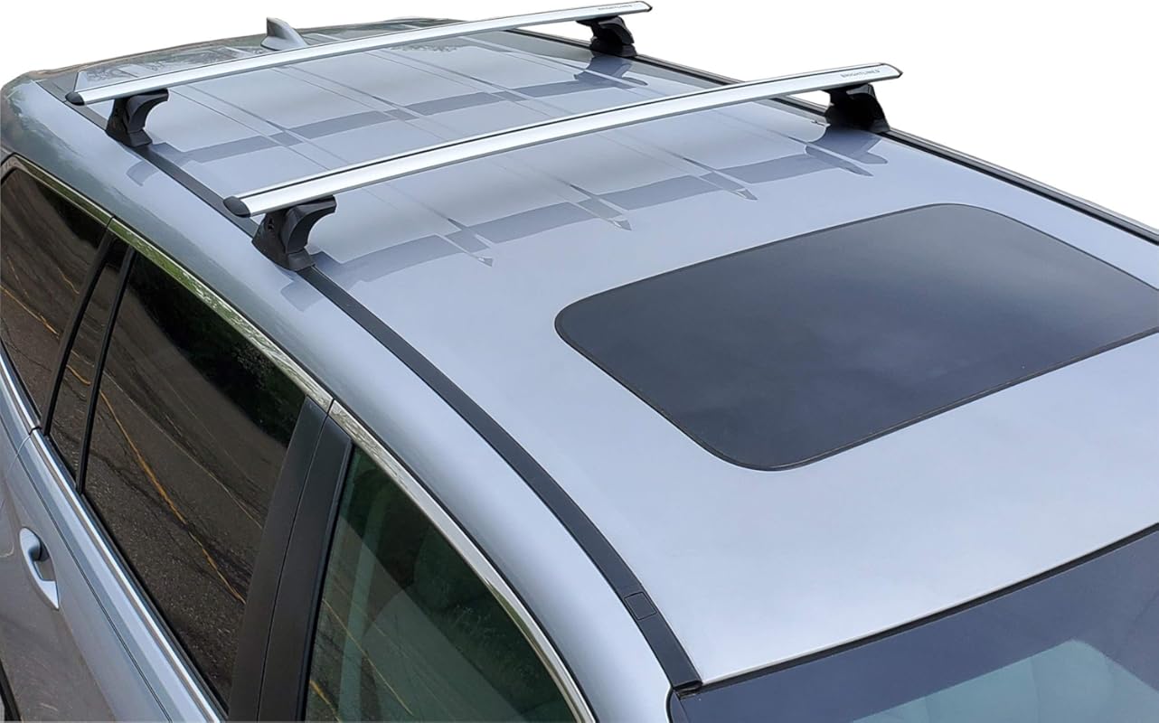 BRIGHTLINES Anti-Theft Aluminum Roof Bars Compatible with Honda Pilot 
