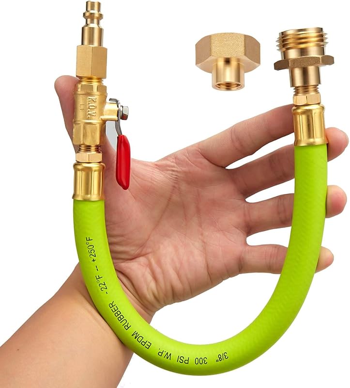 Lead-Free Brass Winterizing Adapter with Quick-Connect Plug for RV Spr