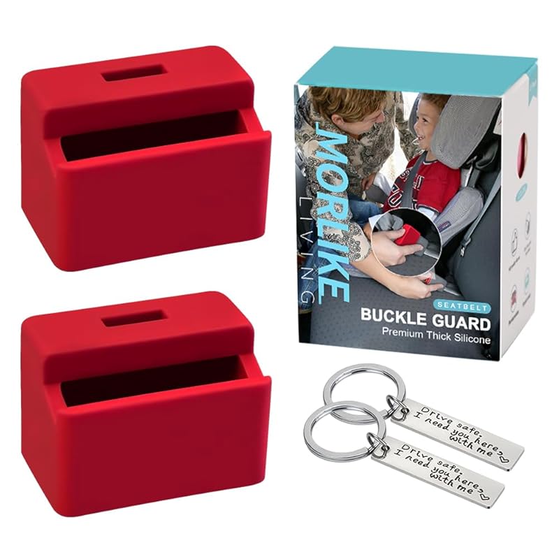 Morlike Silicone Seatbelt Secure Buckle Safety Cover Lock | Keep Child