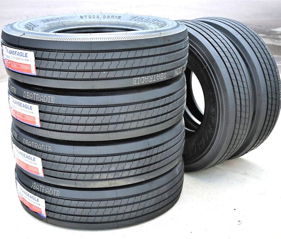 Six Transeagle ST Radial All-Steel Trailer Radial Tires in ST235/85R16
