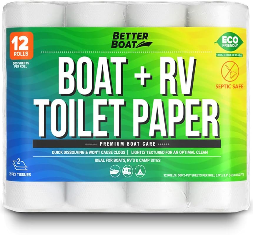Boat and RV Toilet Paper: Septic Safe Quick-Dissolving Biodegradable 2