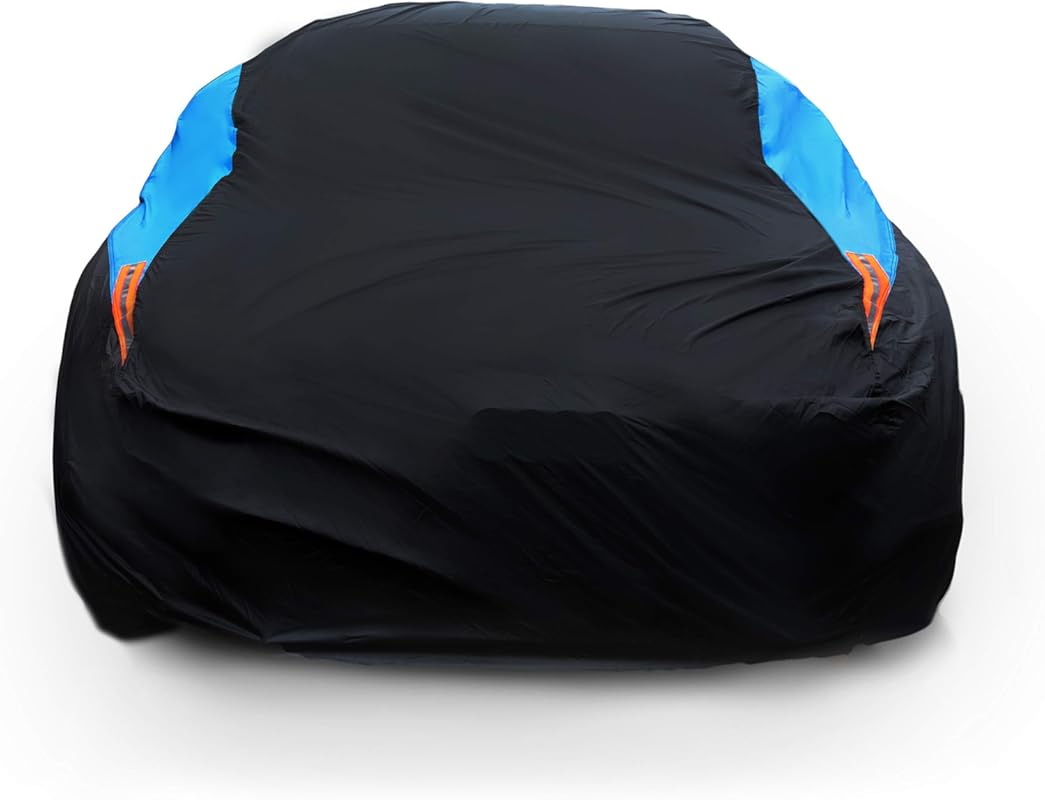 MORNYRAY Waterproof All-Weather Car Cover with UV, Snow, and Wind Prot