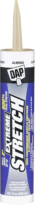 DAP Extreme Stretch Acrylic Urethane Premium Elastomeric Sealant, Almo