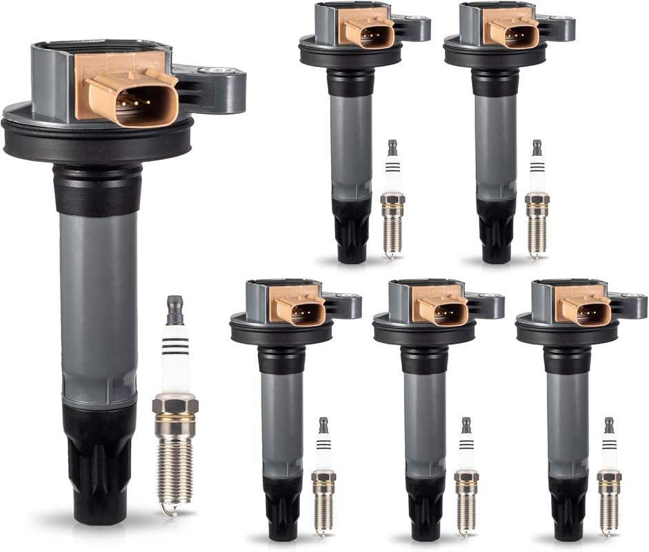 6-Pack Ignition Coil and Iridium Spark Plug Set for Ford F-150 3.5L EcoBoost V6 (2011-2017)