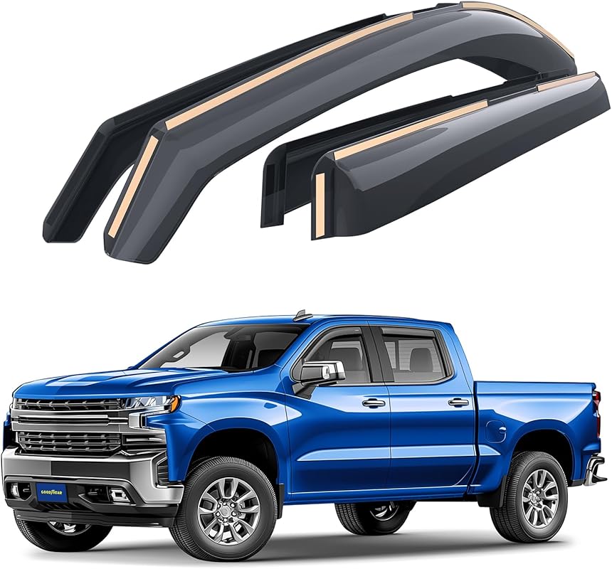 Goodyear Shatterproof in-Channel Window Deflectors for Chevrolet Silv