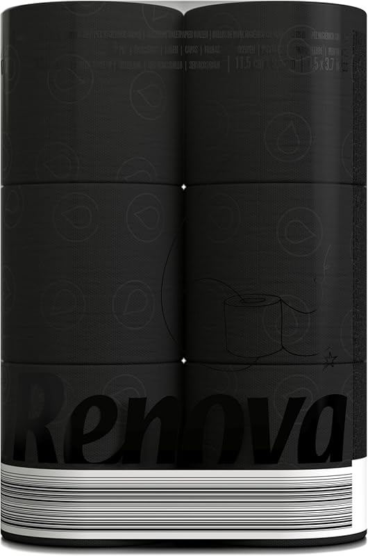 Renova Black Label Toilet Paper Black