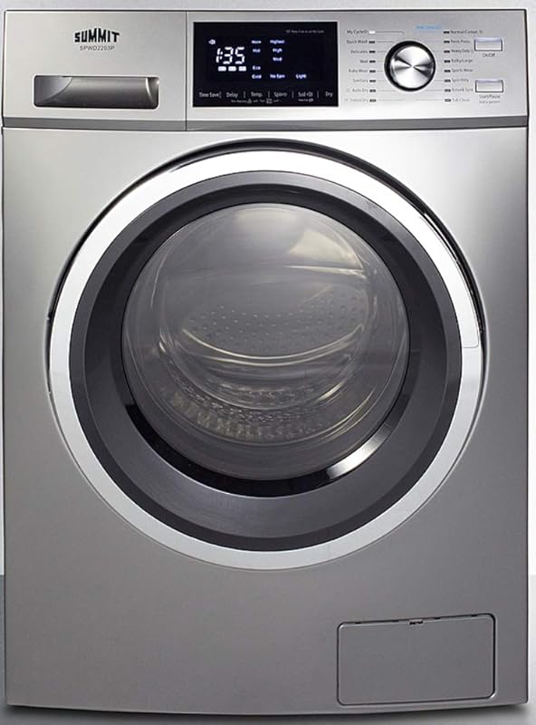 Summit Appliance SPWD2203P 24" Wide 115V Washer/Dryer Combo in Platinu
