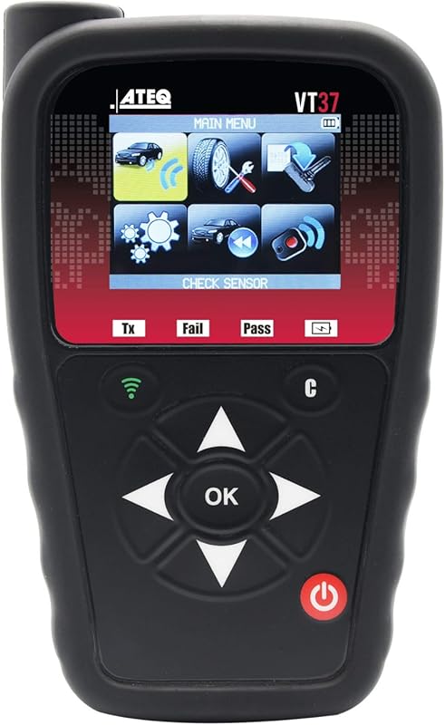 The ATEQ VT37 is a TPMS sensor activation and programming tool for tir