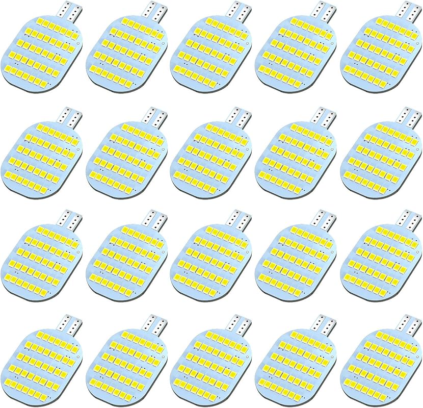 Super Bright T10 LED Bulbs: 20-Pack for 12V RV Ceiling and Dome Interi