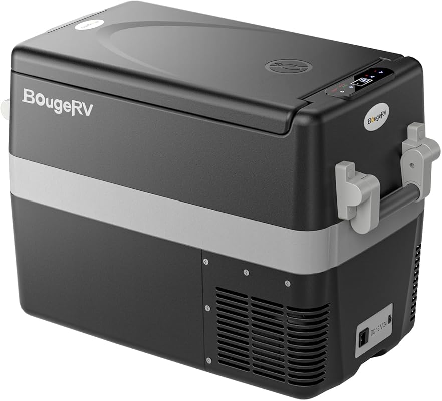 BougeRV 42 Quart Portable 12V Refrigerator and Freezer for Camper Vans