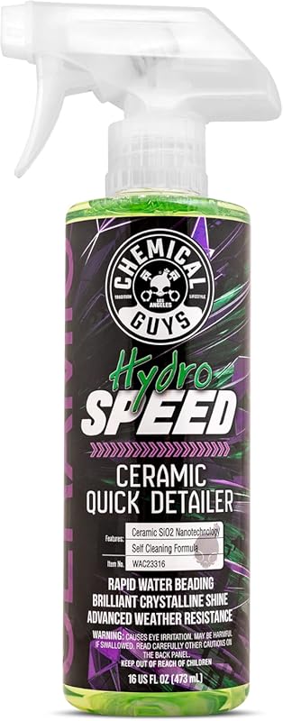 Chemical Guys HydroSpeed Ceramic Quick Detailer Spray enhances gloss w