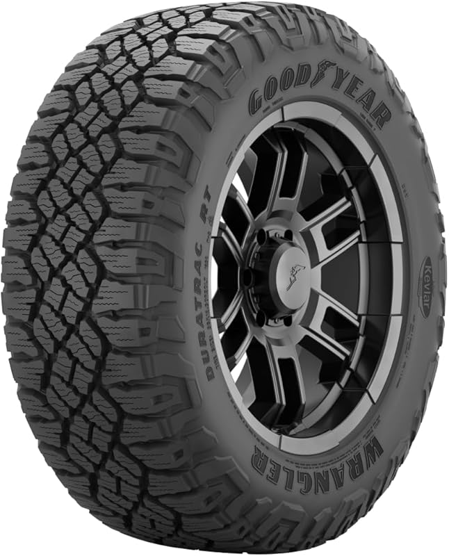 The Goodyear Wrangler DuraTrac RT All-Season Radial Tire in 265/60R18 