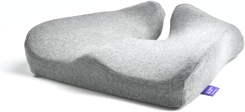 Cushion Lab Patented Pressure Relief Seat Cushion with Extra-Dense Memory Foam for Sciatica and Hip Pain