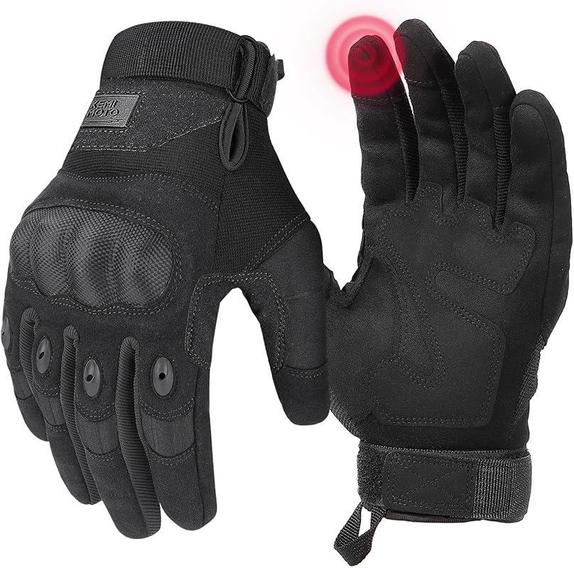 KEMIMOTO Tactical Motorcycle Gloves feature touchscreen compatibility 