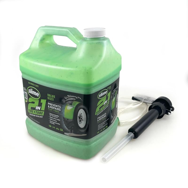 Slime 1-Gallon Tire & Tube Sealant for Off-Highway Equipment Like Lawn
