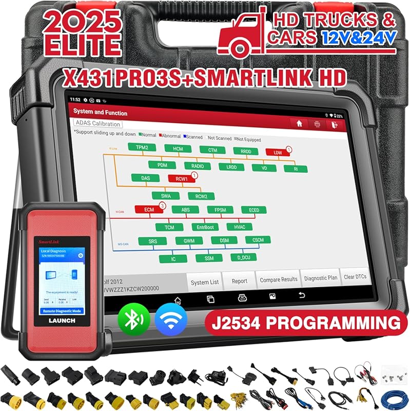 LAUNCH X431 PRO3S+ Smartlink HD Heavy Duty Truck Scanner,2026 Diesel&G
