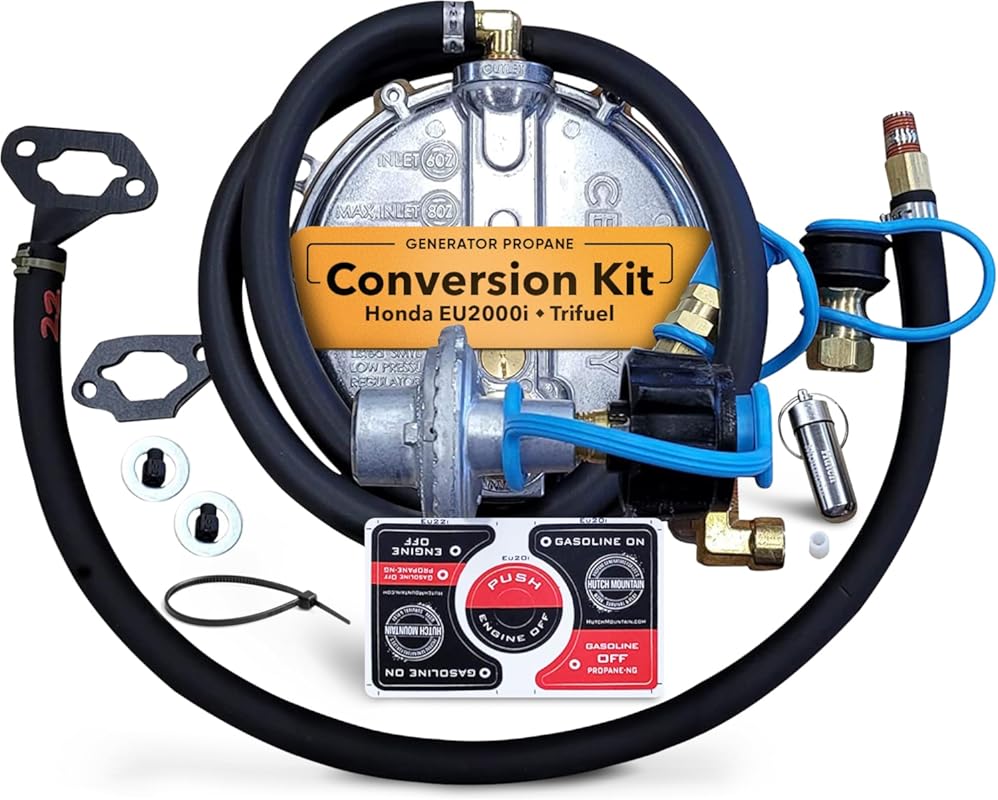 Hutch Mountain Tri-Fuel Conversion Kit for the Honda EU2000i Propane a